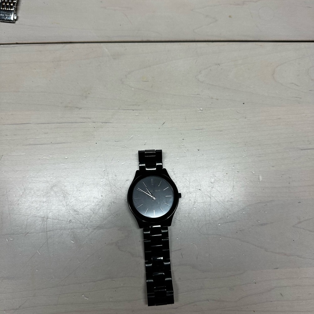 Michael Kors Black Silver Men's Watch